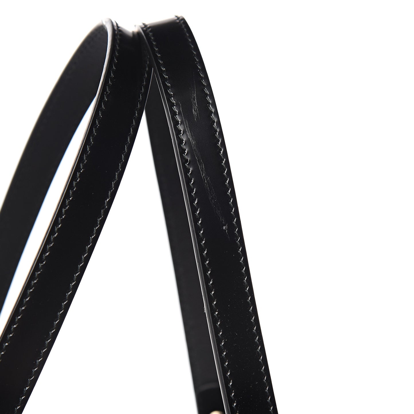 Lambskin Vinyl Enamel Mini Bucket Bag Black Ruggine