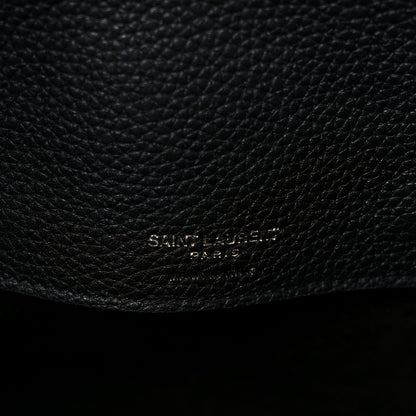 Saint Laurent Grained Calfskin Small Supple Sac De Jour Black 6 of 13