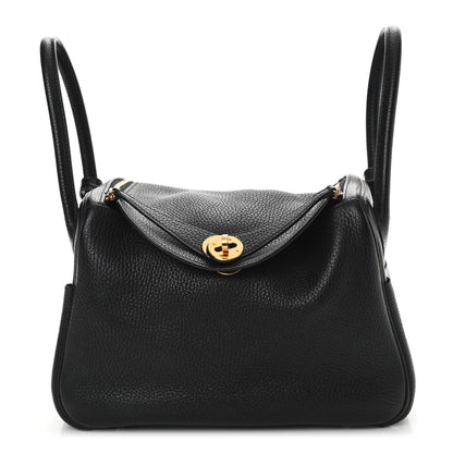 Hermes Togo Matte Niloticus Crocodile Touch Lindy 26 Black 1 of 8
