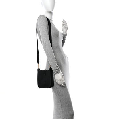 Hermes Taurillon Clemence Evelyne TPM Black 2 of 12