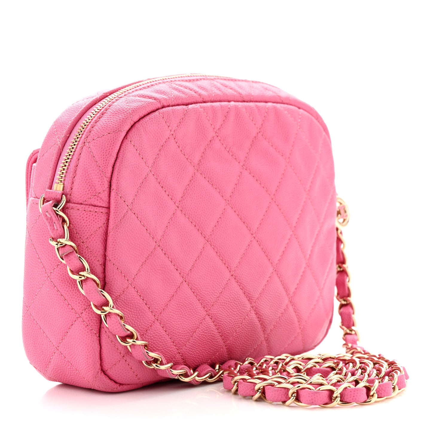 Caviar Quilted CC Day Camera Case Pink