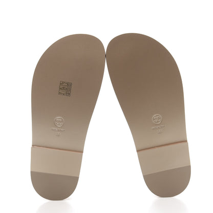 Chanel Iridescent Lambskin Quilted Velcro Dad Sandals 38 Light Bronze 5 of 9