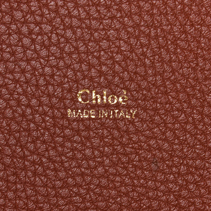 Chloe Shiny Grained Calfskin Medium Aby Day Shoulder Bag Sepia Brown 6 of 10