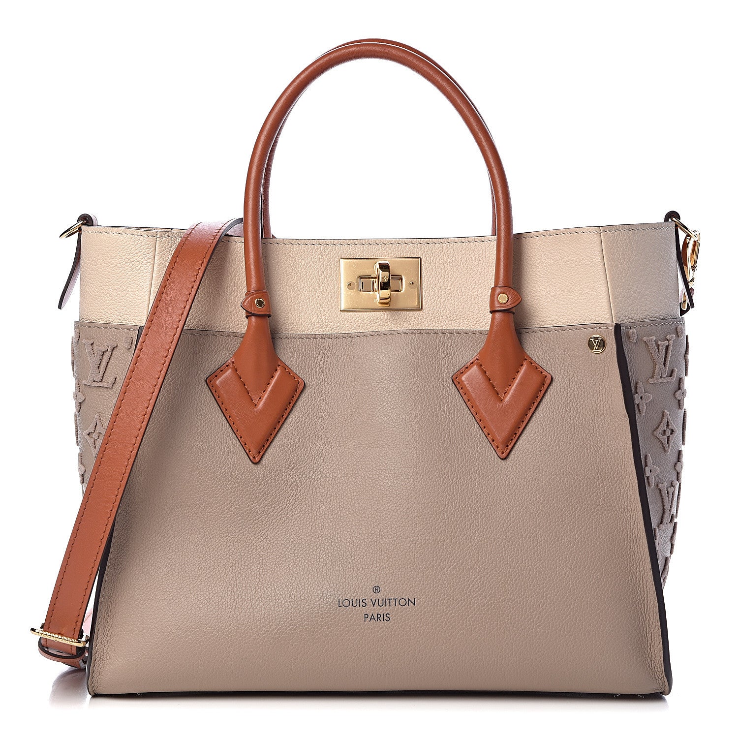 Louis Vuitton Calfskin Monogram Tufting On My Side Galet 1 of 10