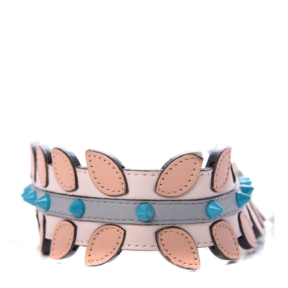 Fendi Calfskin Leaf Mini Strap You Pink Multicolor 1 of 3