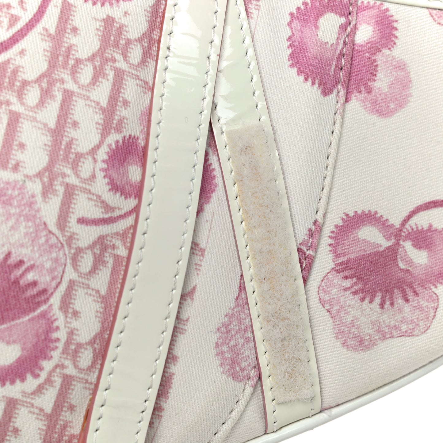 Monogram Floral Saddle Bag Pink
