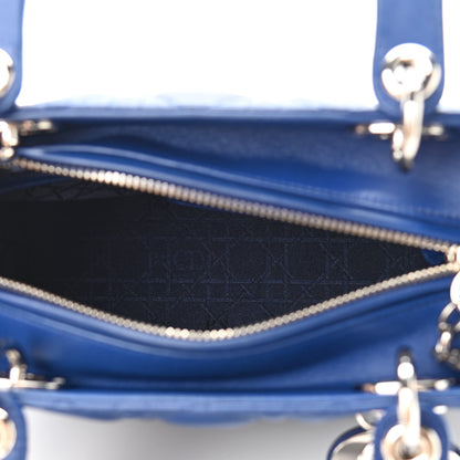 Christian Dior Lambskin Cannage Medium Lady Dior Blue 5 of 10