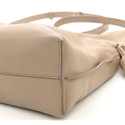 Loewe Nappa Calfskin Medium Flamenco Knot Clutch Sand 10 of 10