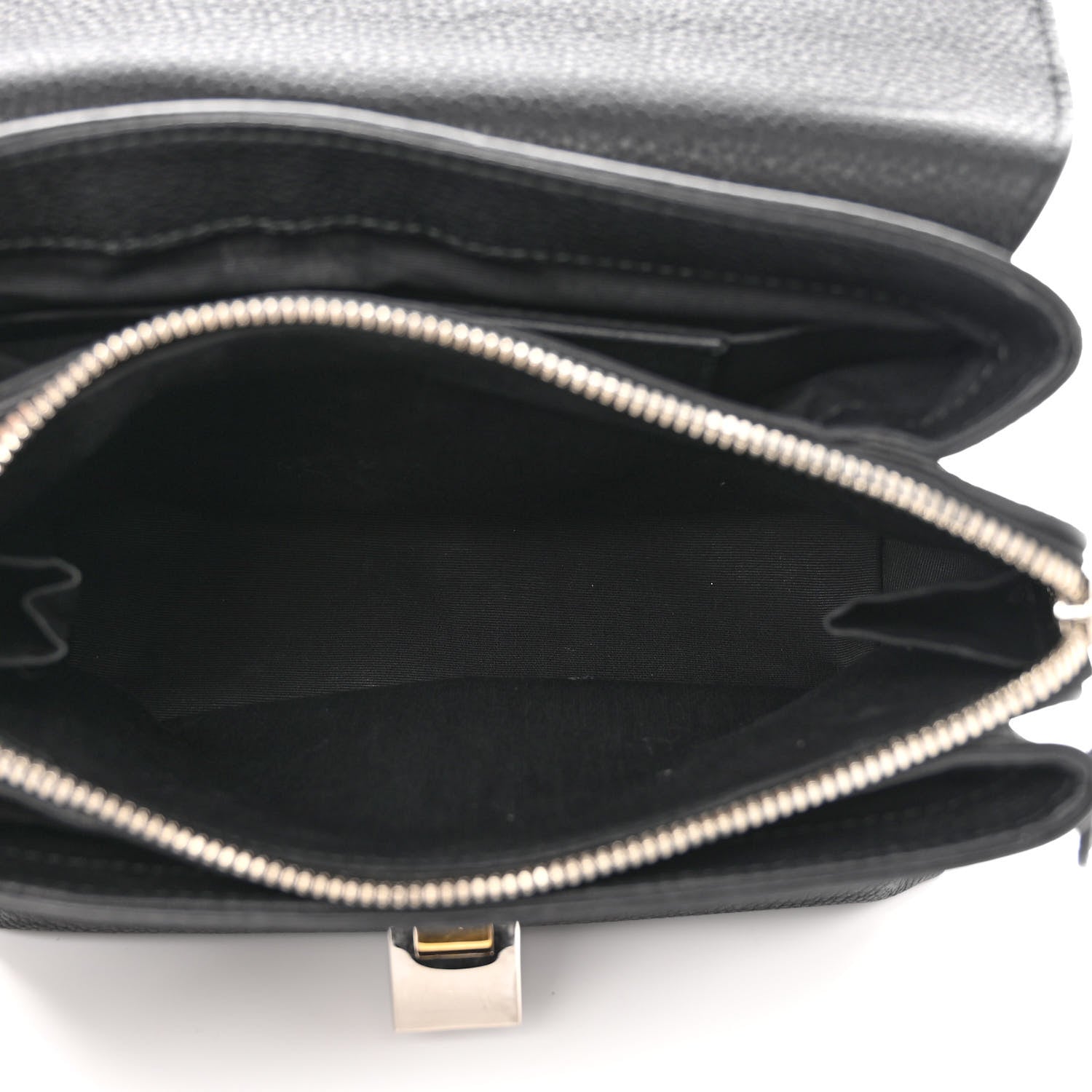 Balenciaga Grained Calfskin Le Dix Mini Soft Cartable Crossbody Black 4 of 9