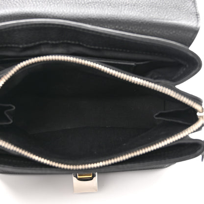 Balenciaga Grained Calfskin Le Dix Mini Soft Cartable Crossbody Black 4 of 9