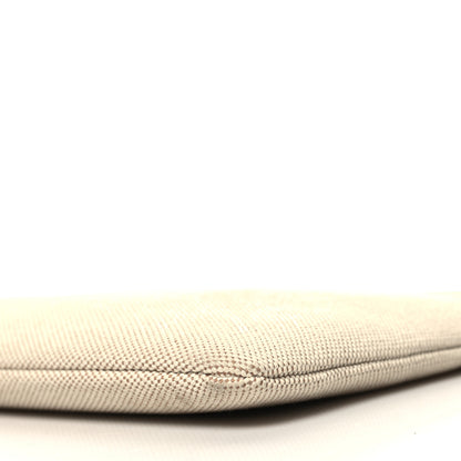 Saint Laurent Canvas Monogram Zipped Pouch Beige Black 10 of 11