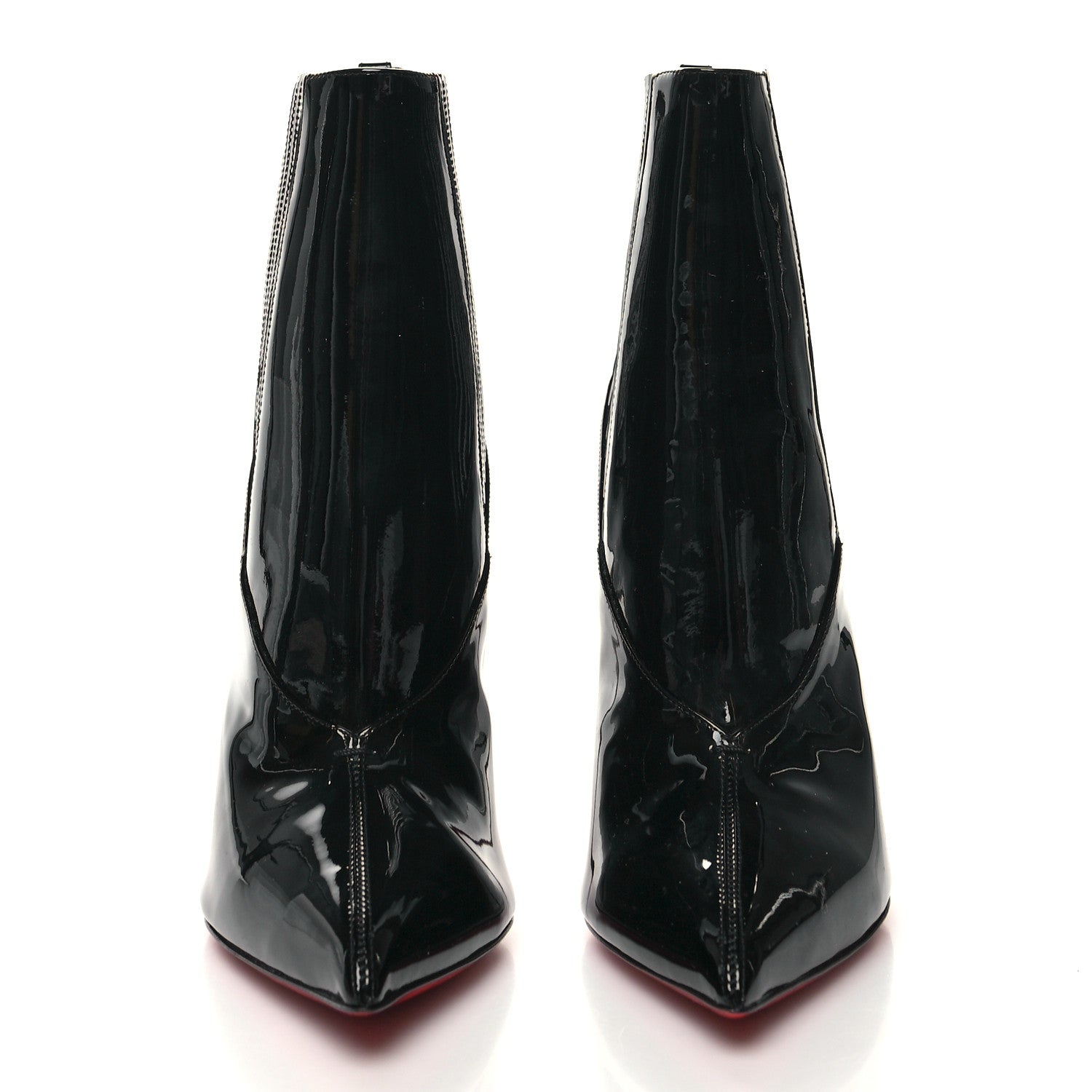 Christian Louboutin Patent Epic 100 Ankle Boots 38 Black 2 of 7