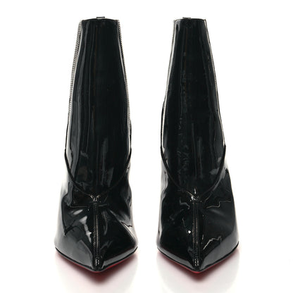 Christian Louboutin Patent Epic 100 Ankle Boots 38 Black 2 of 7