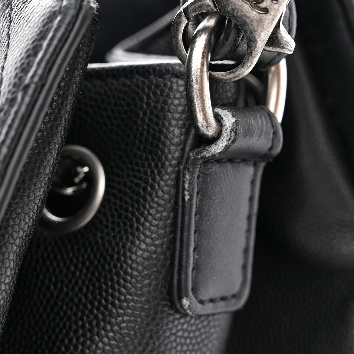 Chanel Caviar Quilted Medium CC Bucket Bag Black 13 of 14