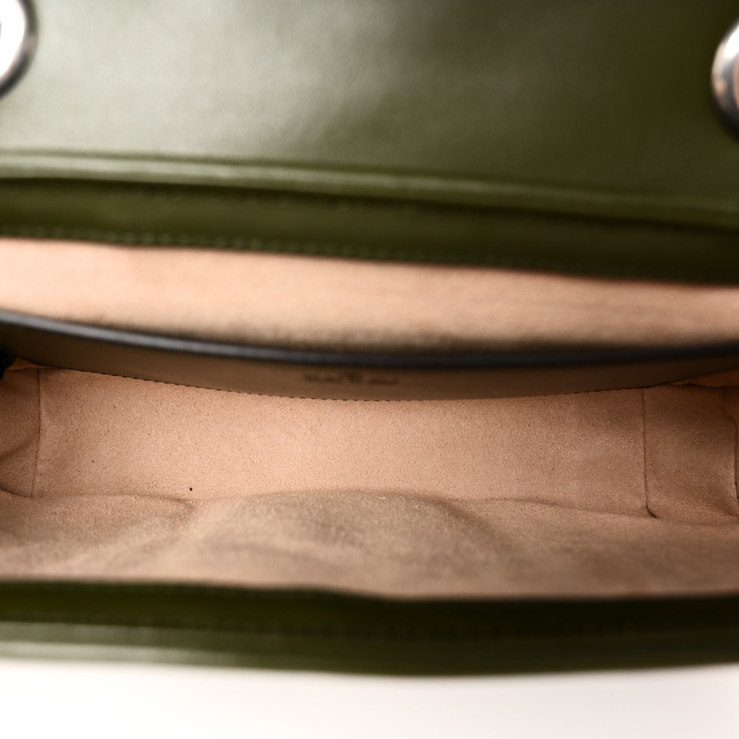 Calfskin Matelasse Aria Mini GG Marmont Shoulder Bag Military Wood
