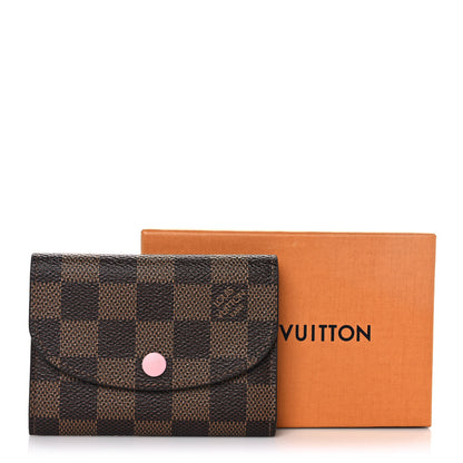 Louis Vuitton Damier Ebene Rosalie Coin Purse Rose Ballerine 10 of 10