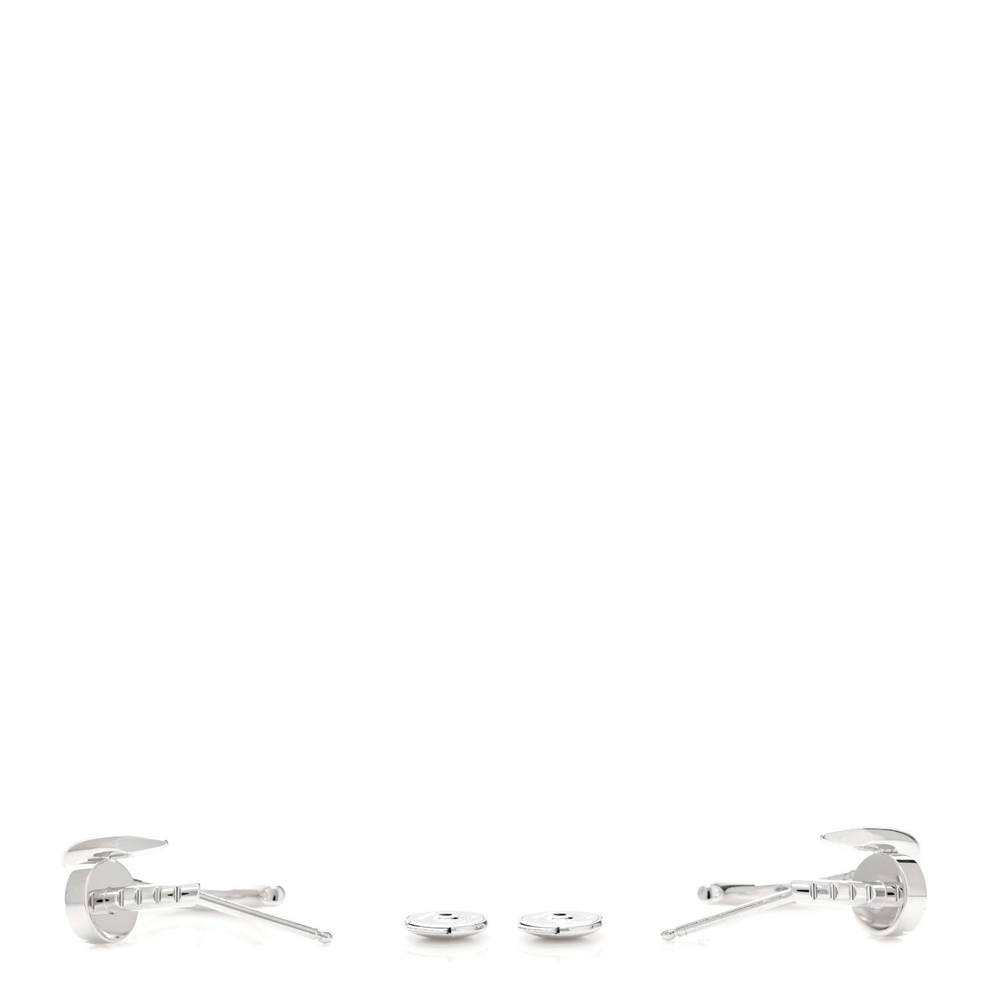 18K White Gold Juste Un Clou Hoop Earrings