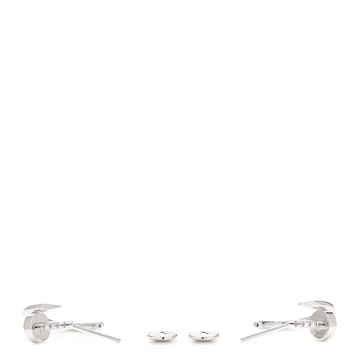 Cartier 18K White Gold Juste Un Clou Hoop Earrings 3 of 6