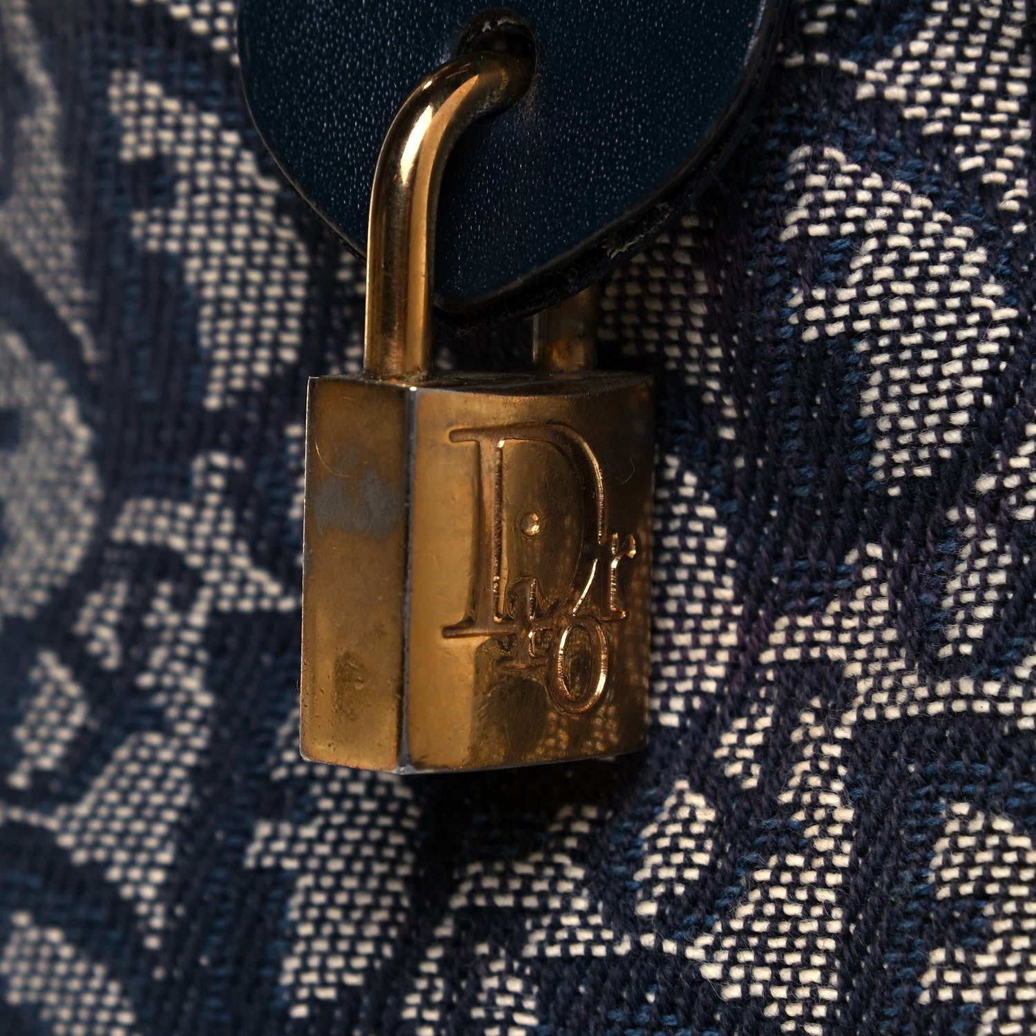 Christian Dior Monogram Boston Navy Blue 13 of 16