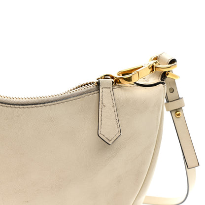 Fendi Vitello Grace Matte Mini Fendigraphy Hobo Bag White Ice 16 of 16