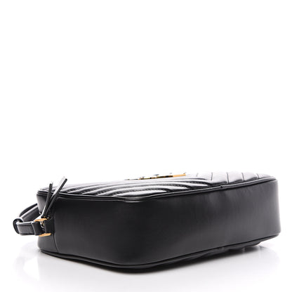 Saint Laurent Calfskin Matelasse Monogram Lou Camera Bag Black 3 of 8