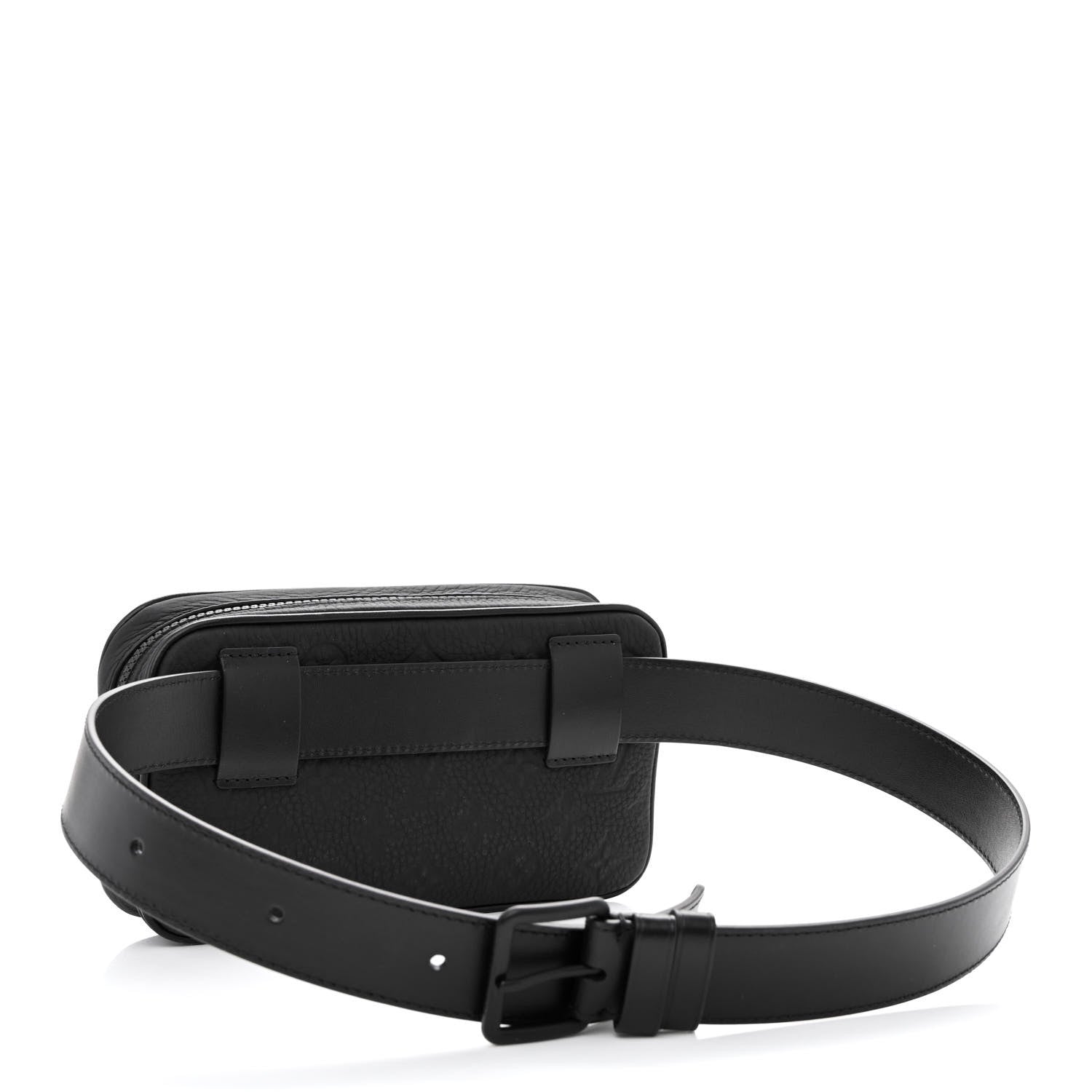 Louis Vuitton Taurillon Monogram Uniformes Solar Ray Soft Pochette Volga Belt Bag Black 3 of 10