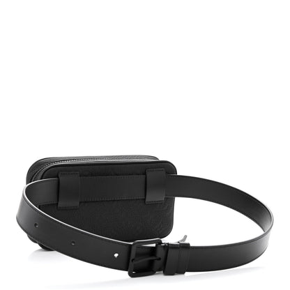 Louis Vuitton Taurillon Monogram Uniformes Solar Ray Soft Pochette Volga Belt Bag Black 3 of 10