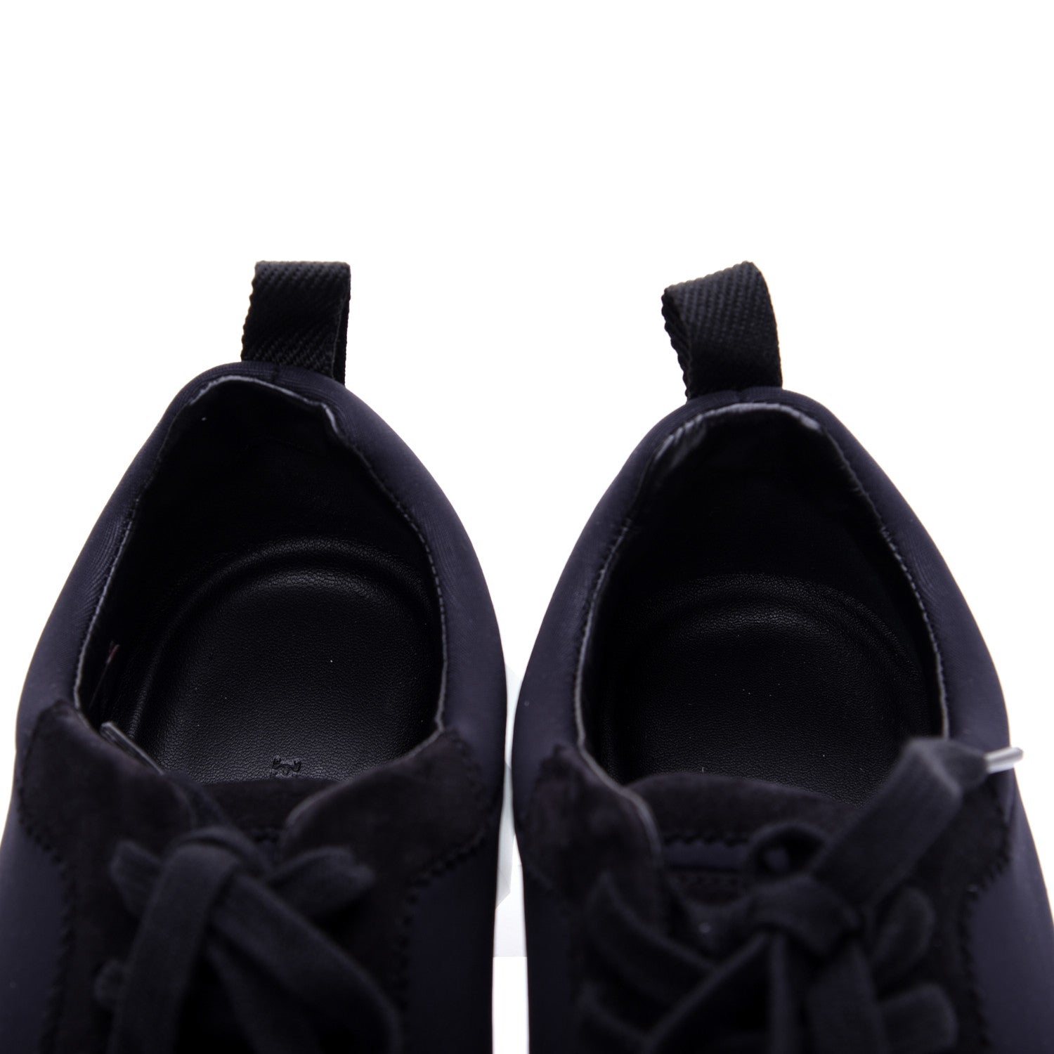 Hermes Technical Jersey Suede Goatskin Bouncing Sneakers 36.5 Black White 12 of 13