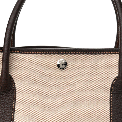 Hermes Toile Buffle Gala Garden Party Tote 49 GM Marron Fonce 9 of 15