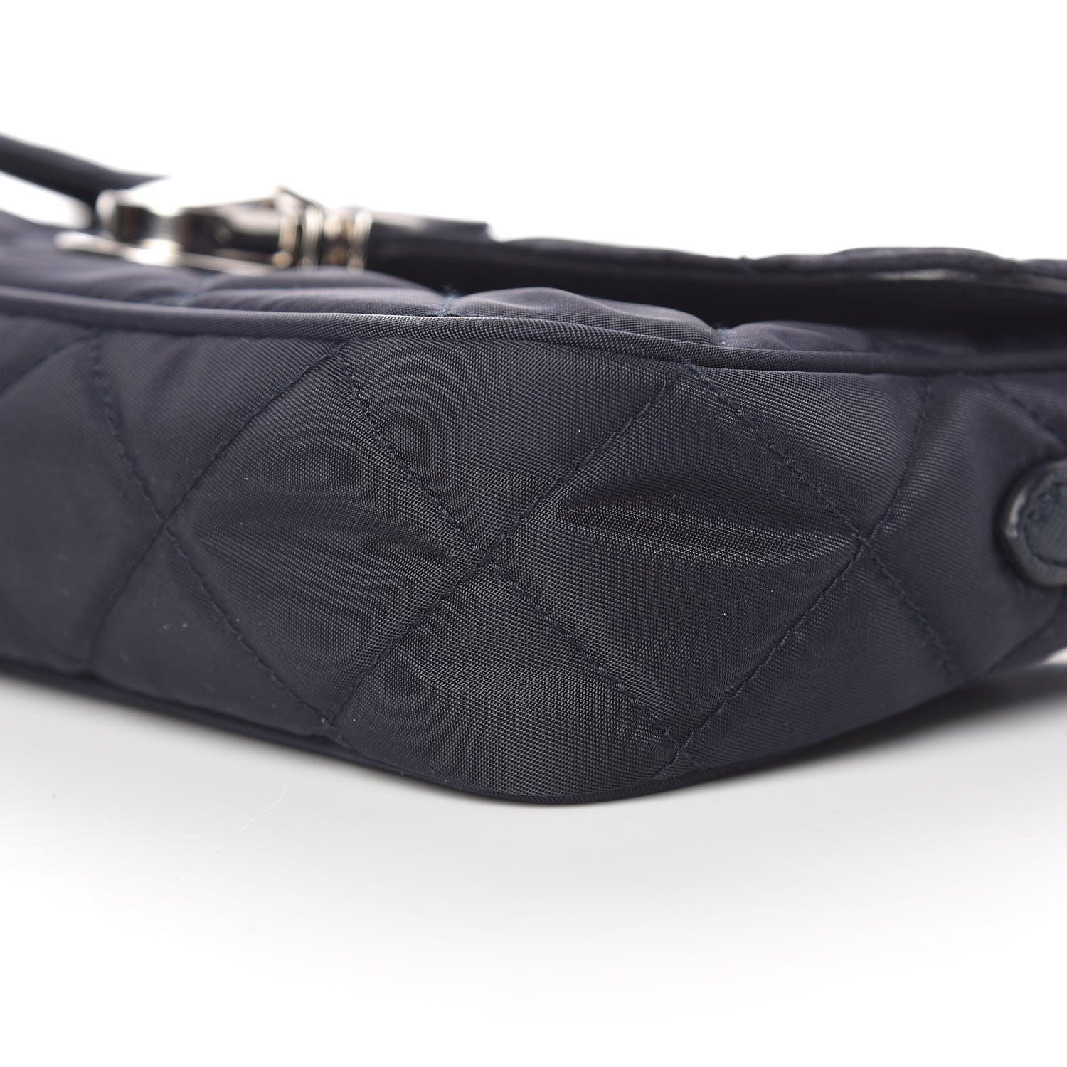 Prada Nylon Tessuto Quilted Flap Navy 12 of 12