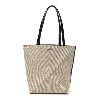 Loewe Cotton Calfskin Paula's Ibiza Medium Puzzle Fold Tote Ecru Hazel 1 of 9
