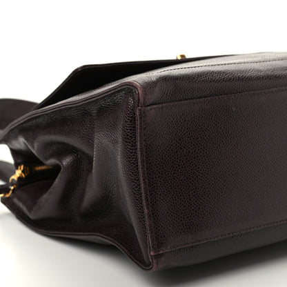 Chanel Caviar Flap Shoulder Bag Brown 6 of 10