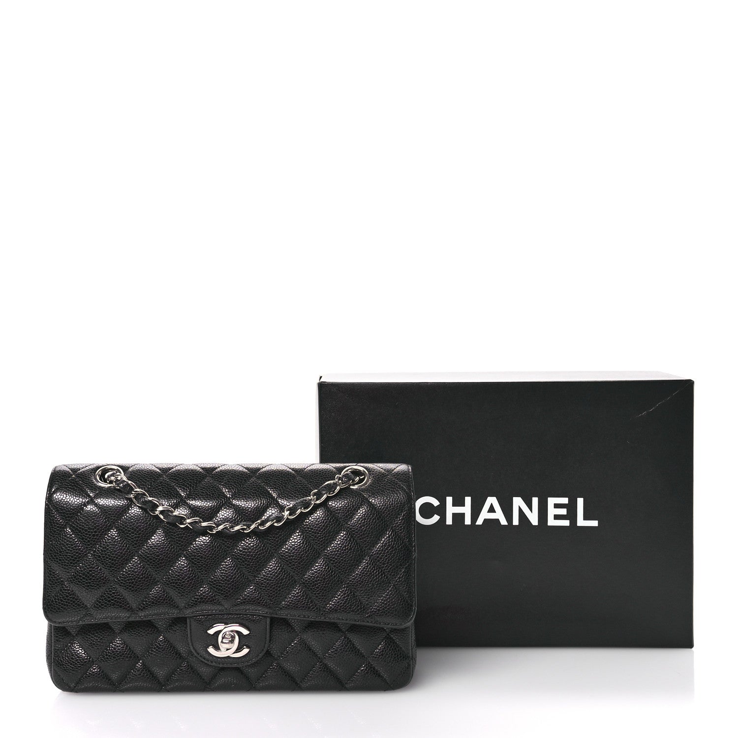 Chanel Caviar Quilted Medium Double Flap Black 13 of 13