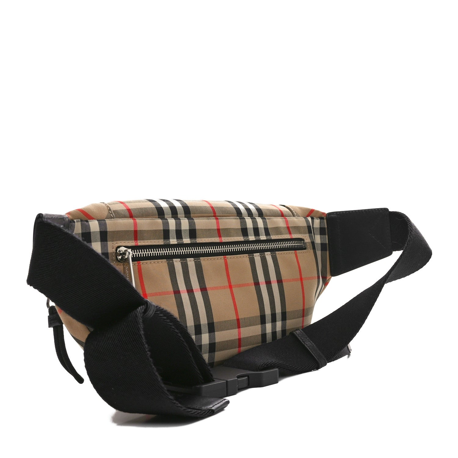 Burberry Nylon Vintage Check Medium Sonny Bum Bag Archive Beige Black 3 of 9