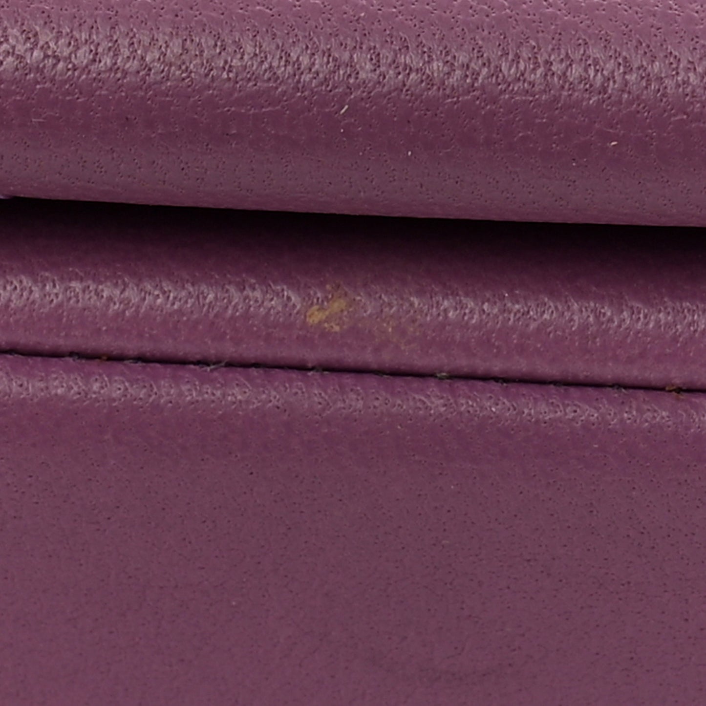 Lambskin Sleek And Chic Flap Purple