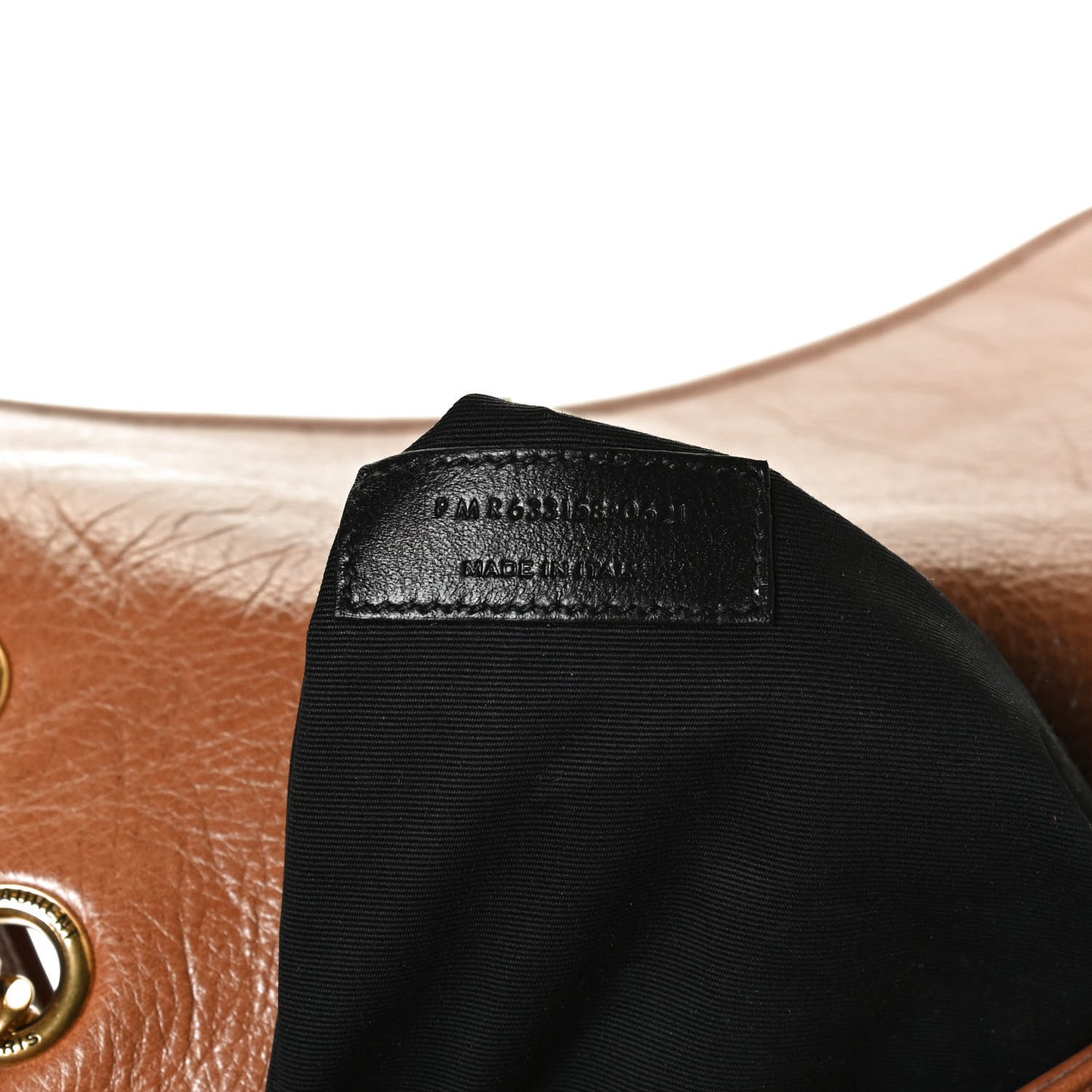 Crinkled Calfskin Matelasse Monogram Medium Niki Chain Satchel Caramel