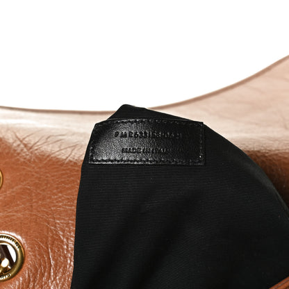 Saint Laurent Crinkled Calfskin Matelasse Monogram Medium Niki Chain Satchel Caramel 7 of 10