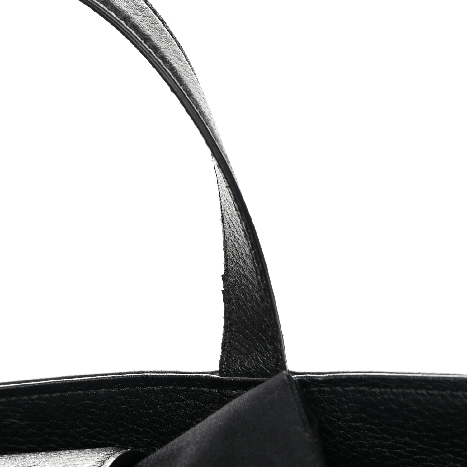 Chanel Deerskin Stitched Medium CC Shopping Tote Black 14 of 16