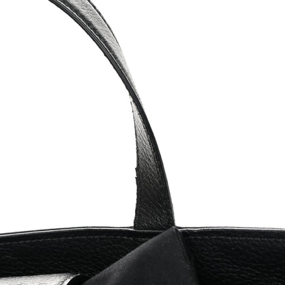 Chanel Deerskin Stitched Medium CC Shopping Tote Black 14 of 16