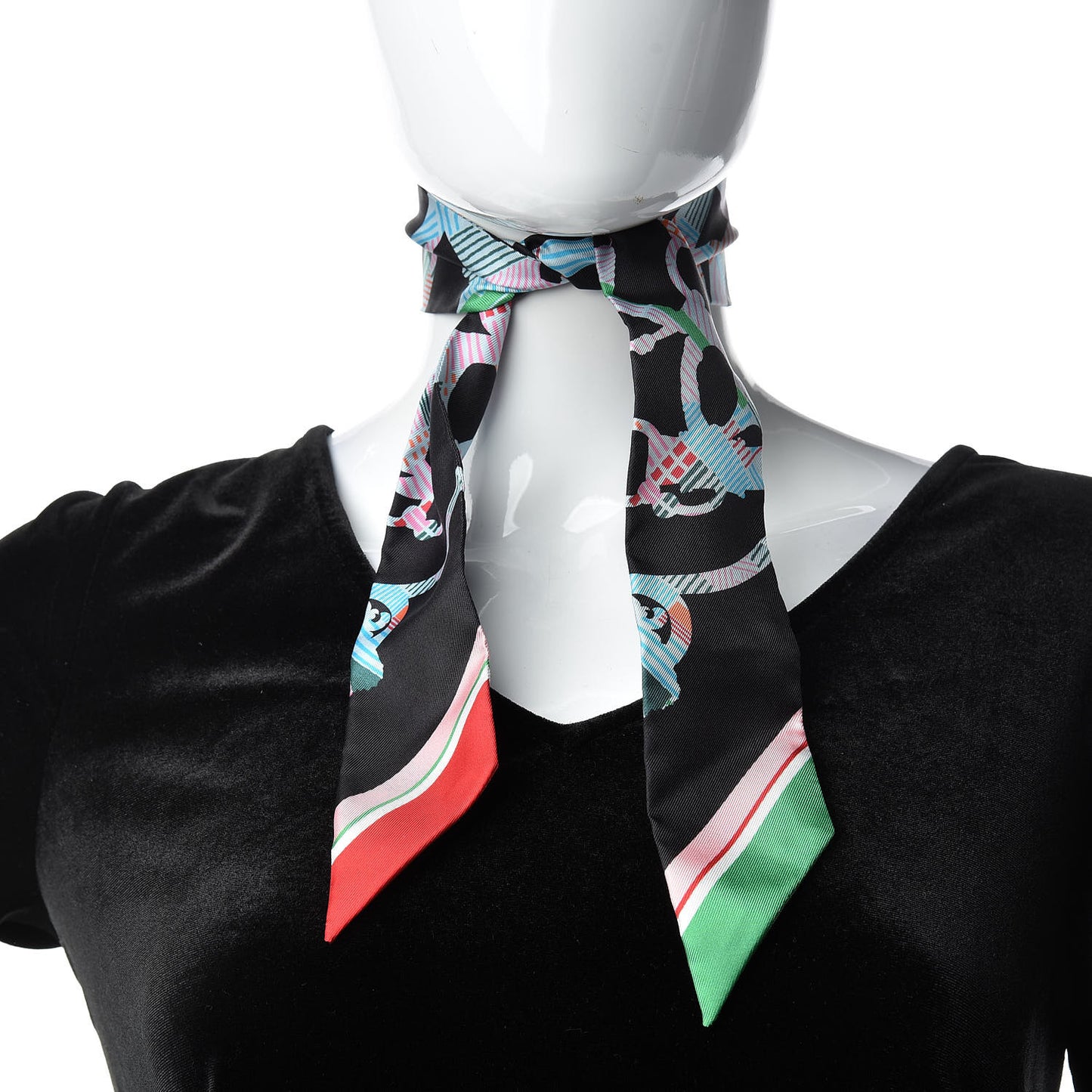 Silk Cavalcadour Morning Twilly Black Rouge Vert