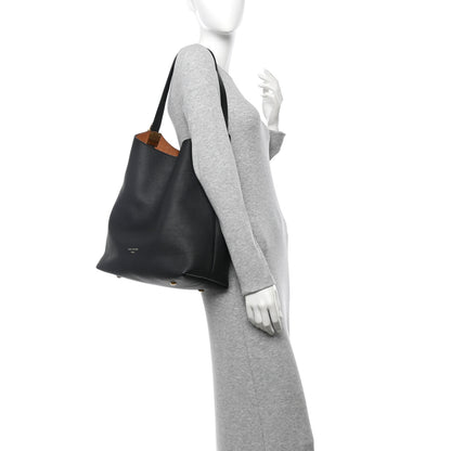 Louis Vuitton Grained Calfskin Low Key Hobo MM Black 2 of 12
