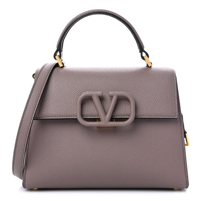 Valentino Garavani Grainy Calfskin Small VSling Top Handle Bag Clay 1 of 8