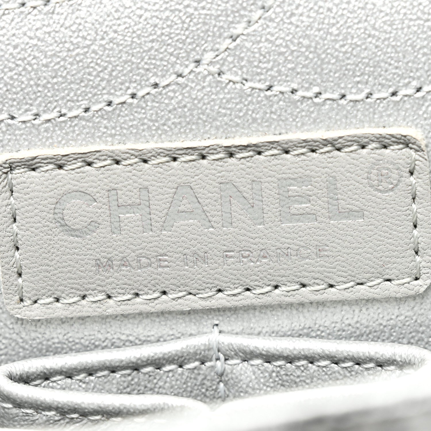 Chanel Metallic Caviar Quilted 2.55 Reissue 226 Flap Silver Black 6 of 10