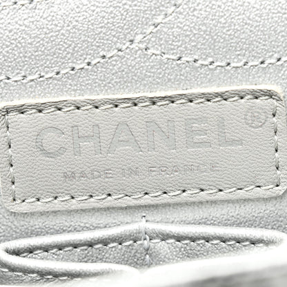 Chanel Metallic Caviar Quilted 2.55 Reissue 226 Flap Silver Black 6 of 10