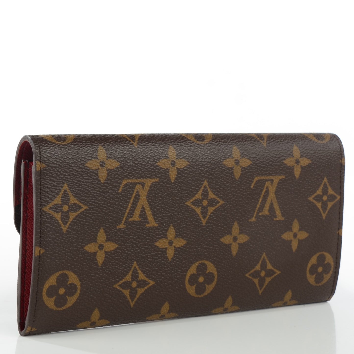 Monogram Emilie Wallet Red