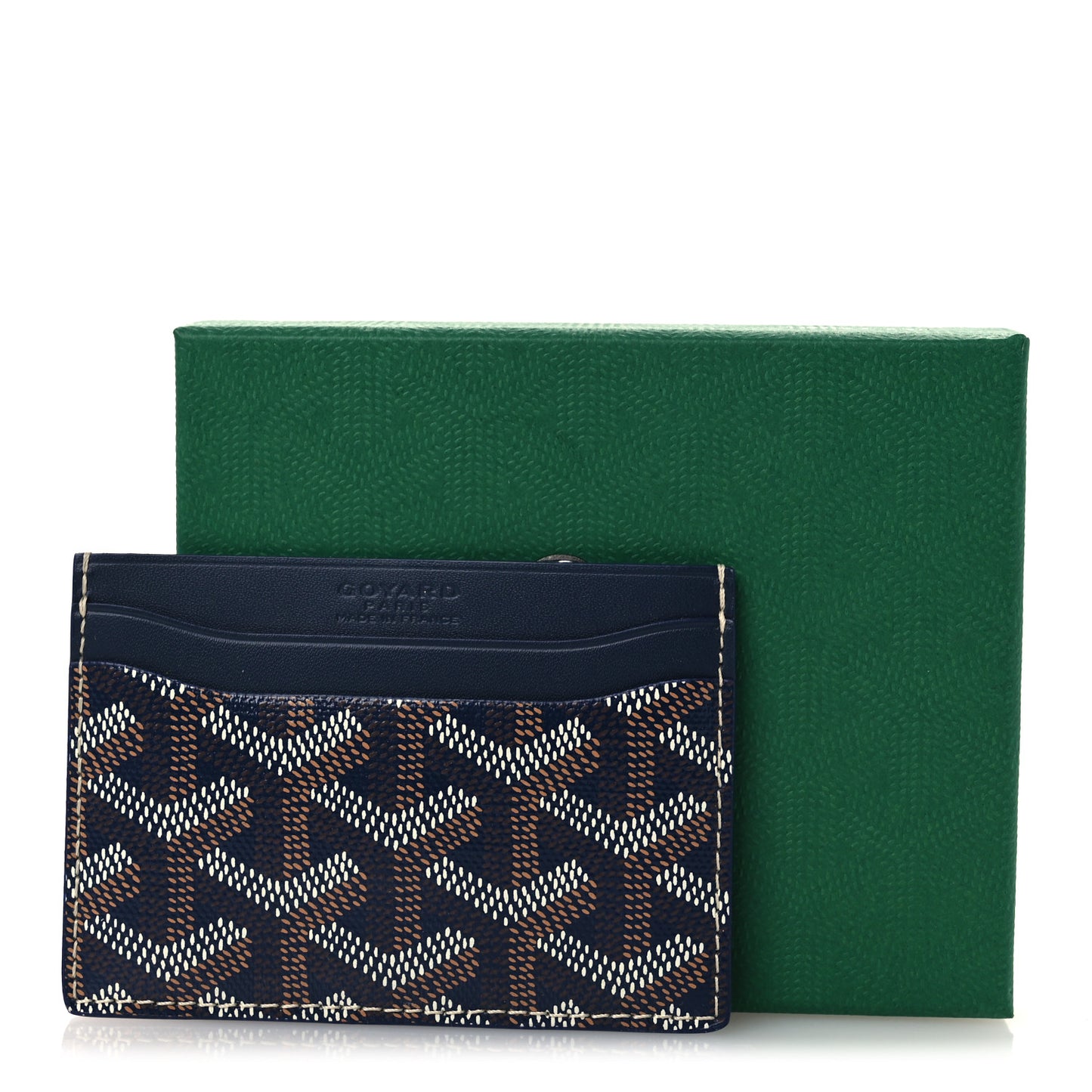 Goyardine Saint Sulpice Card Holder Navy