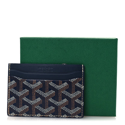 Goyard Goyardine Saint Sulpice Card Holder Navy 7 of 7
