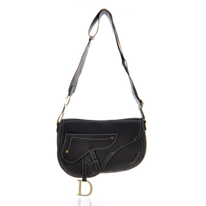 Christian Dior Leather Baudrier Saddle Bag Brown 1 of 8