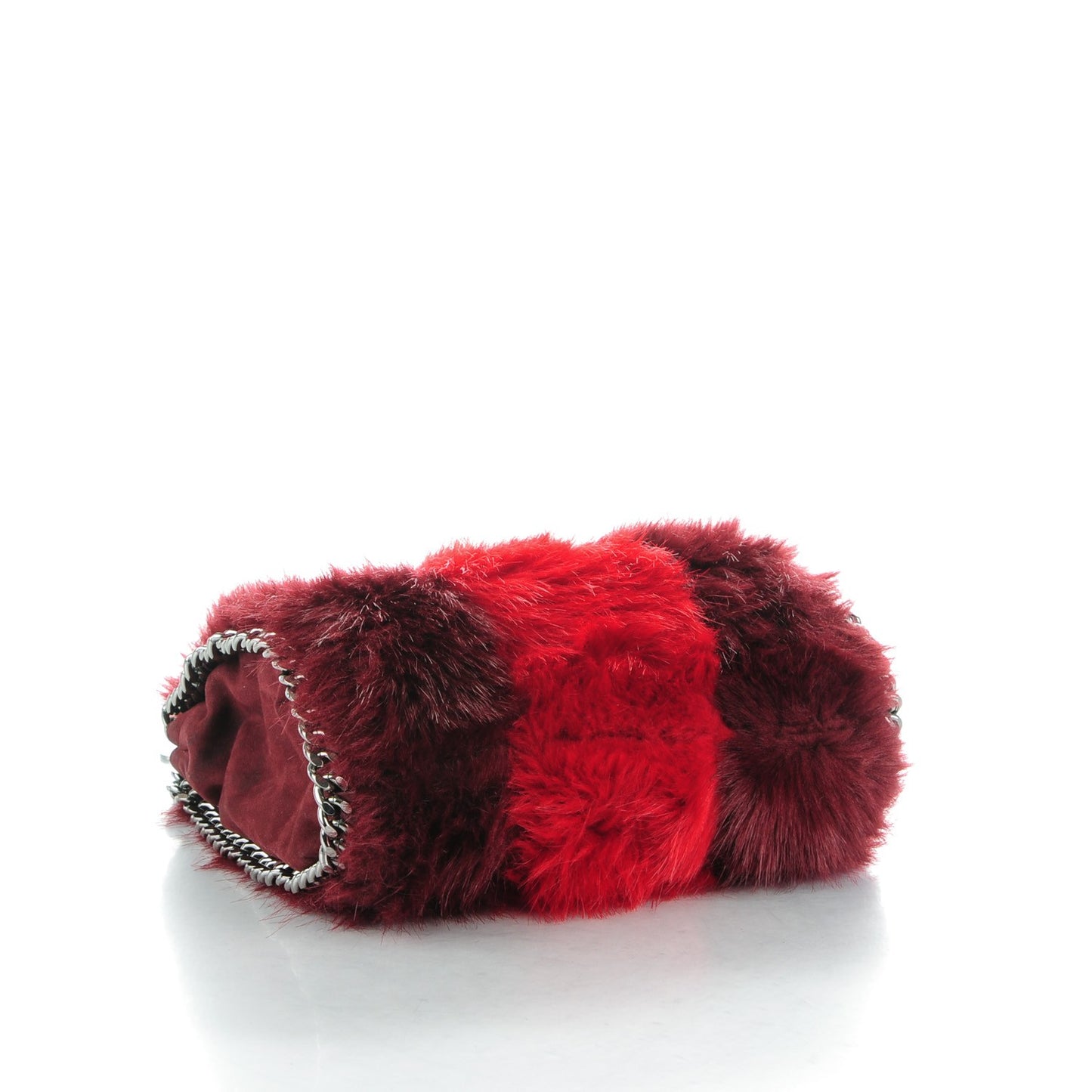 Eco Fur Mini Falabella Tote Red