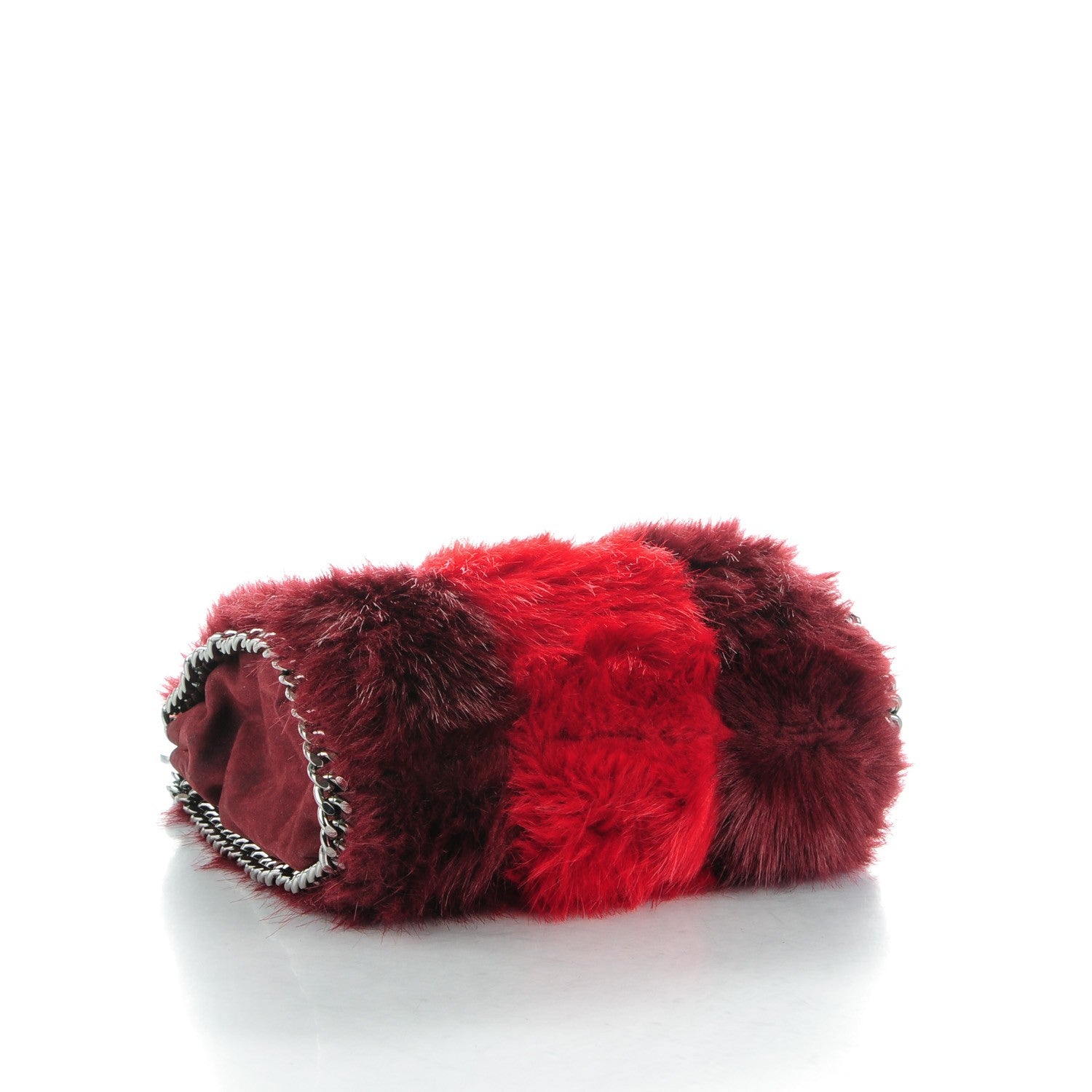 Stella McCartney Eco Fur Mini Falabella Tote Red 4 of 9